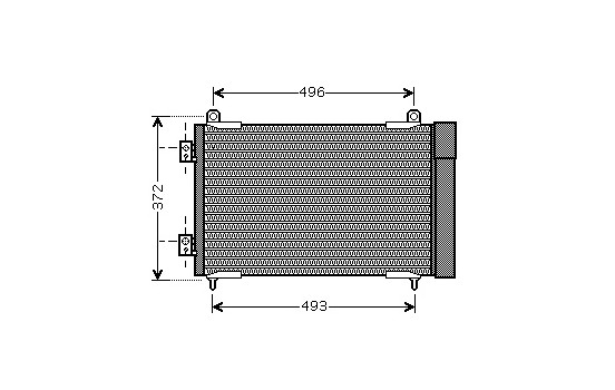 Condensador de aire acondicionado de 1.6 Hdi del 03 40005258 International Radiators Plus