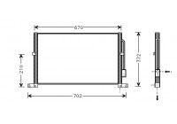 Condensador de aire acondicionado hasta 12/'01 18005302 International Radiators
