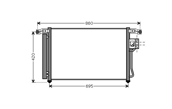 CONDENSADOR DE AIRE ACONDICIONADO MT 82005175 International Radiators Plus