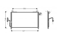 Condensador de aire acondicionado no apto para diésel 27005147 International Radiators
