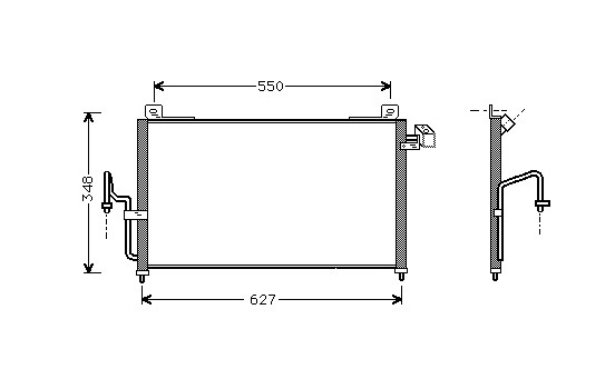 Condensador de aire acondicionado no apto para diésel 27005147 International Radiators