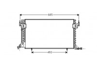 CONDENSADOR DE AIRE hasta '03 no para DIESEL (->Org 7517) 09005100 International Radiators