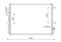 CONDENSADOR DEL AIRE ACONDICIONADO 02005215 International Radiators