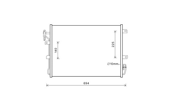 CONDENSADOR DEL AIRE ACONDICIONADO 02005215 International Radiators