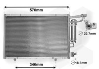 CONDENSADOR DEL AIRE ACONDICIONADO 18005583 International Radiators
