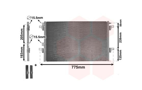 CONDENSADOR DEL AIRE ACONDICIONADO 43005382 International Radiators Plus, Imagen 2