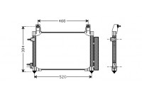 Condensador del aire acondicionado 81005081 International Radiators Plus