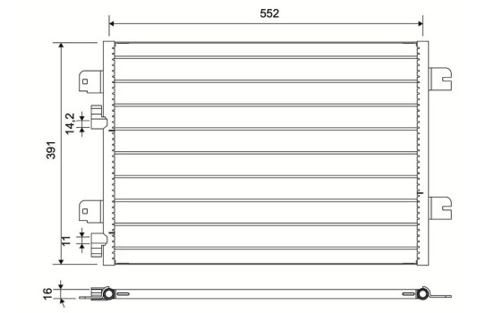 Condensador del aire acondicionado 817701 Valeo, Imagen 3