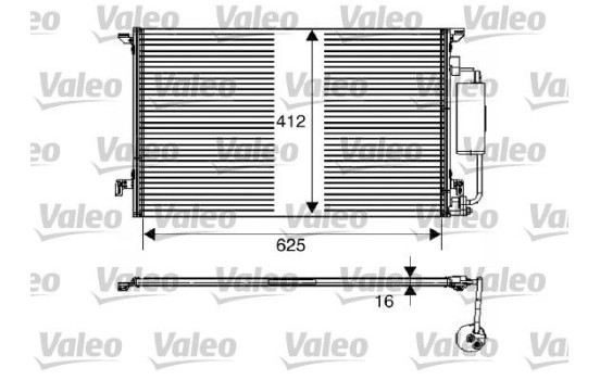 Condensador del aire acondicionado 817712 Valeo, Imagen 3