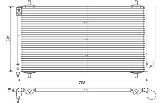 Condensador del aire acondicionado 817740 Valeo, Imagen 2