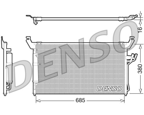 Condensador del aire acondicionado DCN46013 Denso