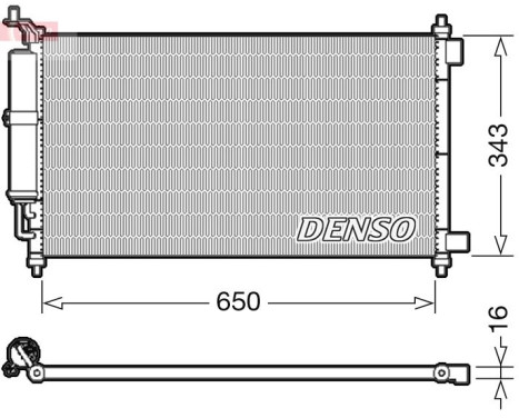 Condensador del aire acondicionado DCN46020 Denso