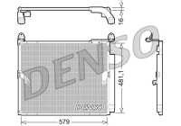 Condensador del aire acondicionado DCN50019 Denso