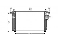 CONDENSADOR DEL AIRE ACONDICIONADO EN 82005176 International Radiators