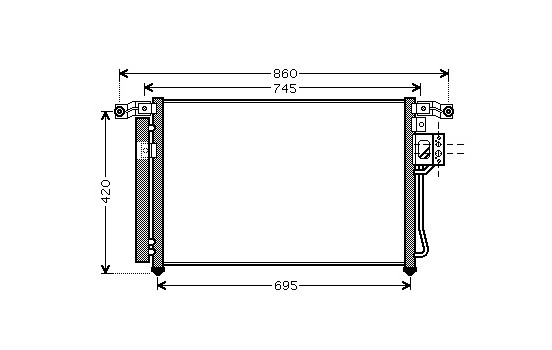 CONDENSADOR DEL AIRE ACONDICIONADO EN 82005176 International Radiators