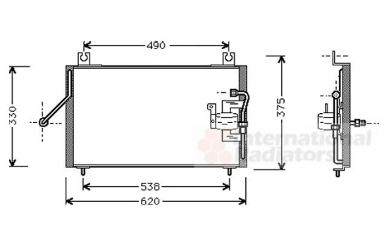 CONDENSADOR SEPHIA 1 96 a '01 83005003 International Radiators, Imagen 2