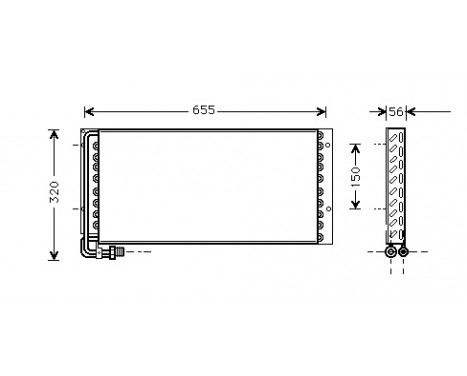 CONDENSADOR sor Macho M90 (R134)10/93- 64005011 International Radiators