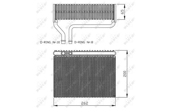 Evaporador, aire acondicionado 36099 NRF