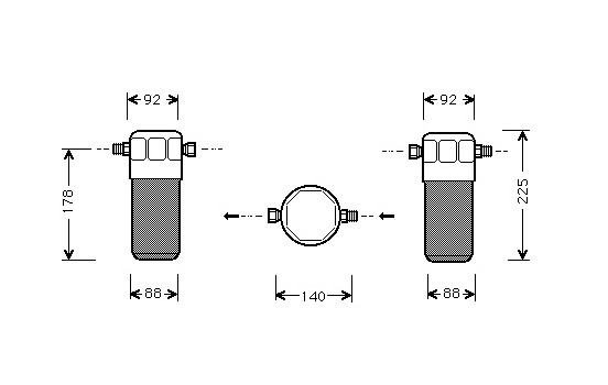 SECADOR DE AIRE ACONDICIONADO 1.6 / 2.4 / 2.6 / 2.8
