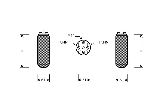 SECADOR DE AIRE ACONDICIONADO 96-99 1.6 / 2.0 (M11)