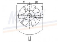 Ventilador, condensador de aire acondicionado