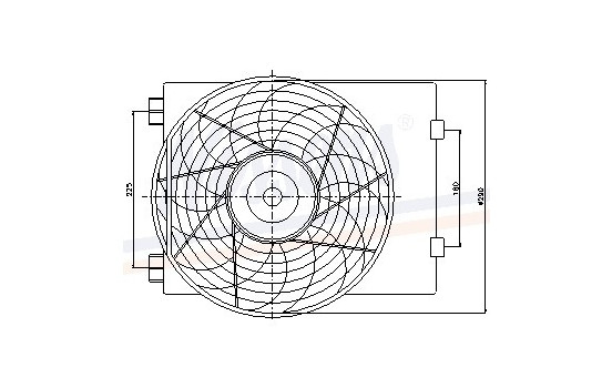 Ventilador, condensador de aire acondicionado