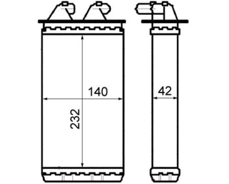 Radiador de calefacción, calefacción interior
