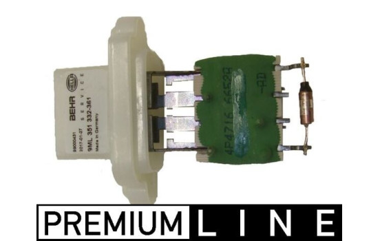 Resistencia, ventilador interior