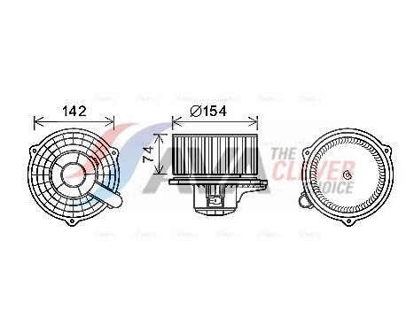 Motor eléctrico, Ventilación interior HY8425 Ava Quality Cooling