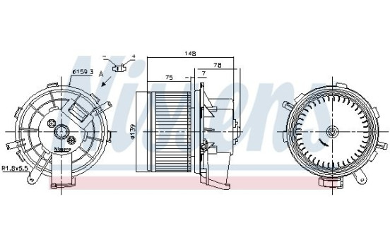 Ventilación interior 87675 Nissens, Imagen 6