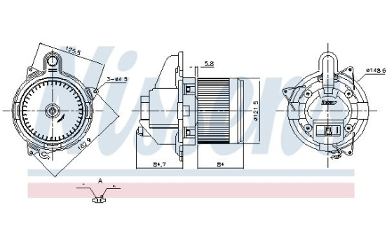 Ventilación interior 87846 Nissens, Imagen 6