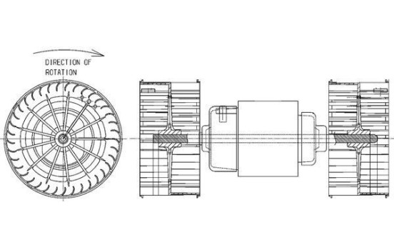 Ventilador de calefacción AB 152 000P Mahle, Imagen 3