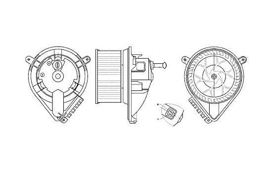 Ventilador de calefacción AB 271 000S Mahle