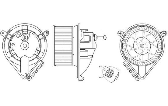Ventilador de calefacción AB 271 000S Mahle, Imagen 2
