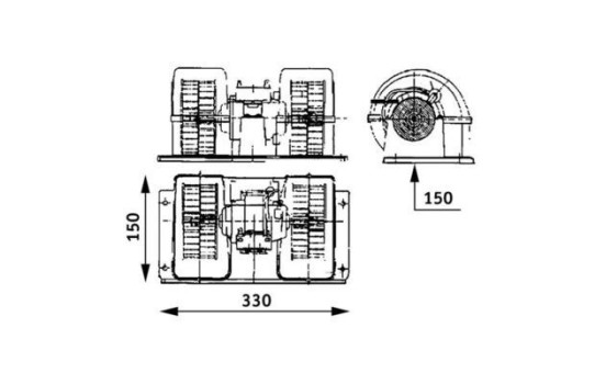 Ventilador de calefacción AB 28 000P Mahle, Imagen 4