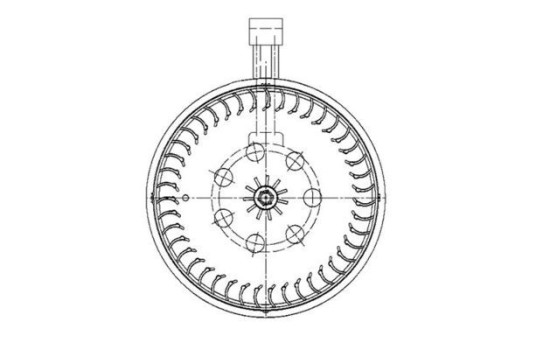 Ventilador de calefacción AB 68 000P Mahle, Imagen 2