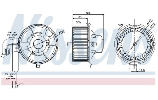 ventilador de estufa 87031 Nissens, Imagen 6