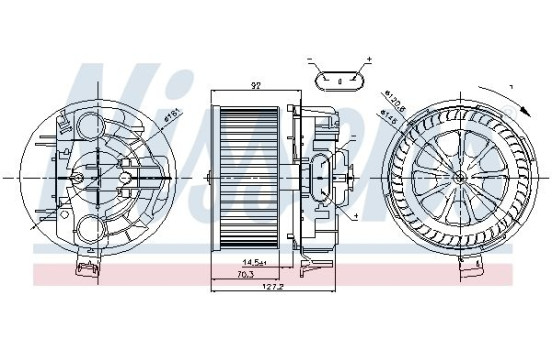 ventilador de estufa 87043 Nissens, Imagen 6
