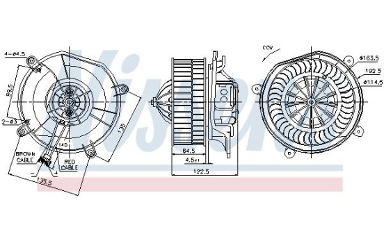 ventilador de estufa 87103 Nissens, Imagen 5