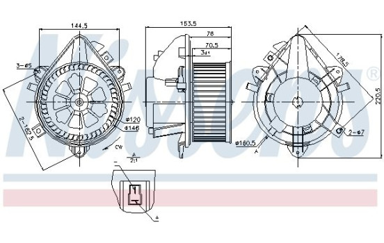 ventilador de estufa 87124 Nissens, Imagen 6