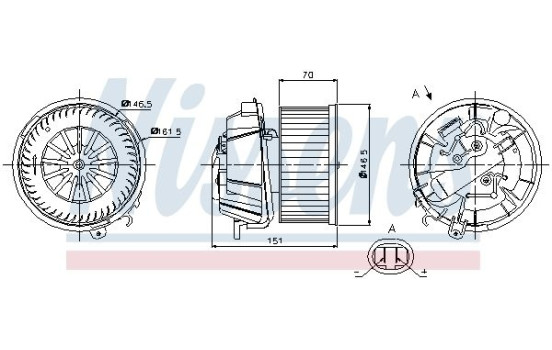 ventilador de estufa 87127 Nissens, Imagen 6