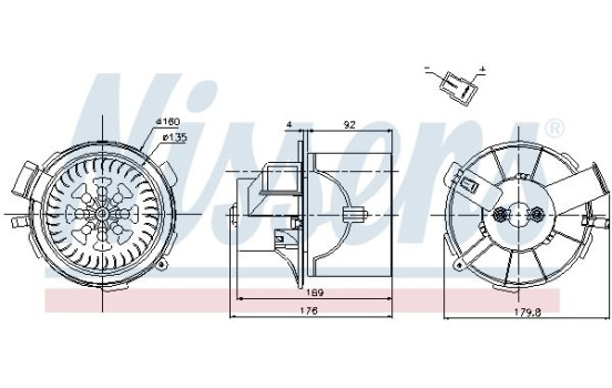 ventilador de estufa 87138 Nissens, Imagen 6