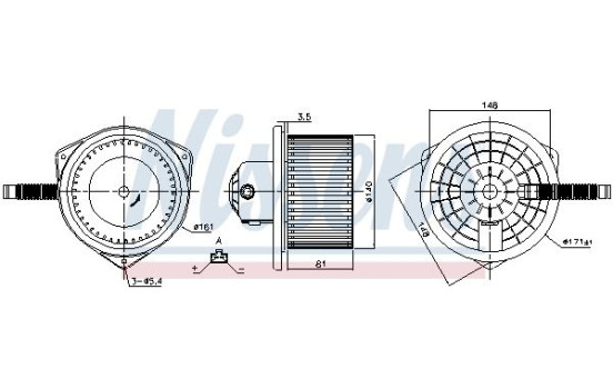 ventilador de estufa 87142 Nissens, Imagen 5