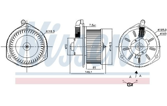ventilador de estufa 87164 Nissens, Imagen 6