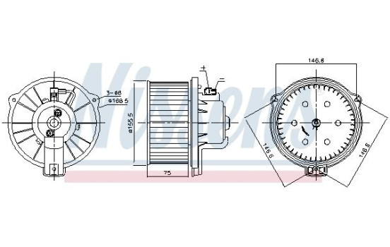 ventilador de estufa 87169 Nissens, Imagen 6