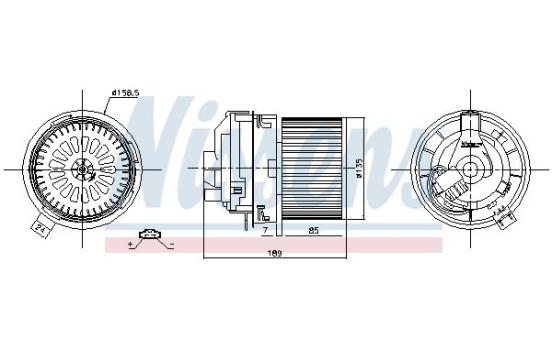 ventilador de estufa 87360 Nissens, Imagen 6