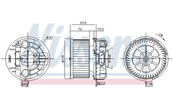 ventilador de estufa 87383 Nissens, Imagen 5