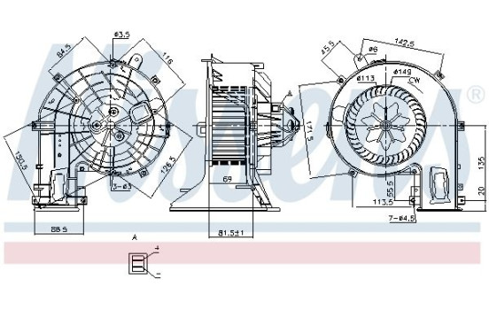 ventilador de estufa 87401 Nissens, Imagen 6