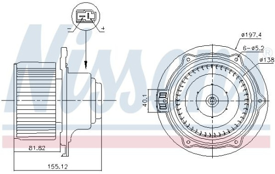 ventilador de estufa 87570 Nissens, Imagen 6