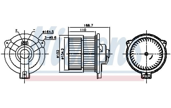 ventilador de estufa 87809 Nissens, Imagen 5